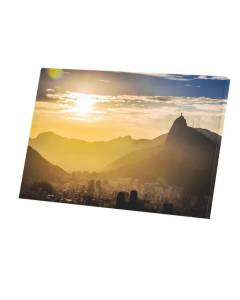 Tableau Décoratif  Leve de Soleil Sur Rio De janeiro (45 cm x 30 cm)