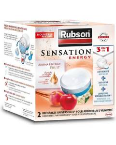 RUBSON Recharge SENSATION 3en1 Aroma Energy Fruit Lot de 2 recharges