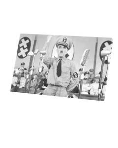 Tableau Décoratif  Photo de Star Célébrité Charlie Chaplin Acteur Vieux Cinéma Original 7 Dictateur  (67 cm x 40 cm)