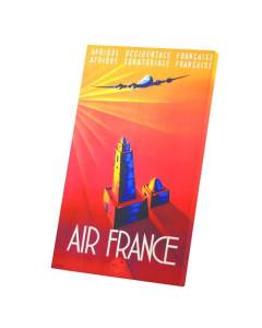 Tableau Décoratif  Air France Afrique Retro Vintage Old Commercials Vieilles Affiches (40 cm x 65 cm)
