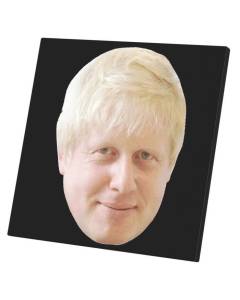 Tableau Décoratif  Tete Boris Johnson Premier Ministre UK Brexit Humour Meme (30 cm x 30 cm)