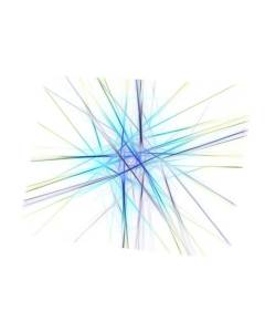 Tableau Décoratif  Motifs Laser Bleu Abstrait Design Lignes Moderne (41 cm x 30 cm)