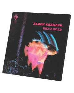 Tableau Décoratif  Black Sabbath Vintage Album Cover Paranoid Hard Rock (40 cm x 40 cm)