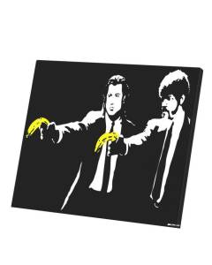 Tableau Décoratif  Pulp Fiction Banane Tarantino Travolta Jackson (71 cm x 60 cm)