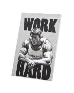 Tableau Décoratif  Schwarzenegger's Motivation Work Hard L'Esprit du Sport (30 cm x 45 cm)