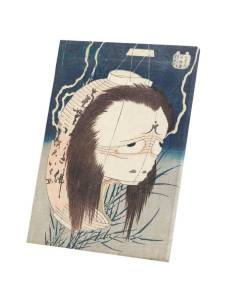 Tableau Décoratif  Hokusai Art Japonais Peinture Lanterne Fantome Beaux Arts (60 cm x 83 cm)