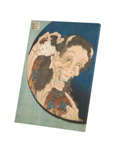 Tableau Décoratif  Hokusai Art Japonais Peinture Demon Beaux Arts (60 cm x 85 cm)