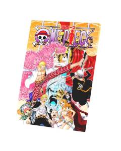 Tableau Décoratif  One Piece Arc Dressrosa Dolflamingo Manga Luffy Pirates (40 cm x 56 cm)