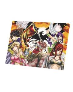 Tableau Décoratif  Fairy Tail Guilde Porte Ses Couleurs Drapeaux Manga (40 cm x 56 cm)