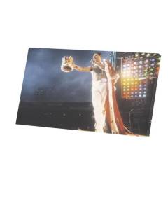 Tableau Décoratif  Queen Freddy Mercury Wembley Rock 80's Live Roi Couronne (53 cm x 30 cm)