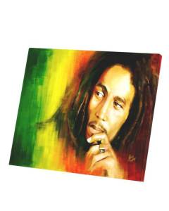 Tableau Décoratif  Bob Marley Legende Reggae Musique Jamaique Rastafari (35 cm x 30 cm)