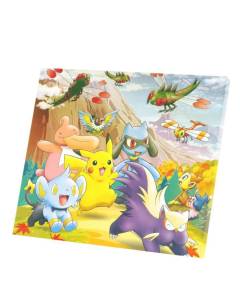 Tableau Décoratif  Les Pokemon Sont En Balade Attrape Les Tous (35 cm x 30 cm)