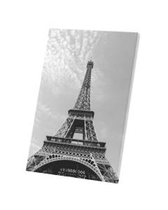 Tableau Décoratif  Tour Eiffel Photo Noir et Blanc Paris France (60 cm x 90 cm)