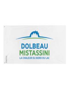 Drapeau Dolbeau-Mistassini 192x288cm en polyester