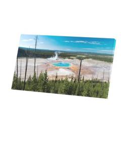 Tableau Décoratif  Parc Yellowstone Grand Prismatic Spring (60 cm x 107 cm)