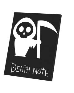 Tableau Décoratif  Death Note Chibi Minuscule Personnage de la Mort Noir et Blanc Manga Anime Japon  (30 cm x 37 cm)