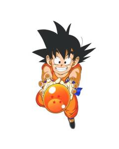 Tableau Décoratif  Dragon Ball Dbz Goku Sangoku Ball Number 4 Manga Anime (40 cm x 62 cm)