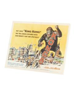 Tableau Décoratif  Vieille Affiche Anglaise de Film Konga Rétro Poster Cinéma Vintage 2  (38 cm x 30 cm)
