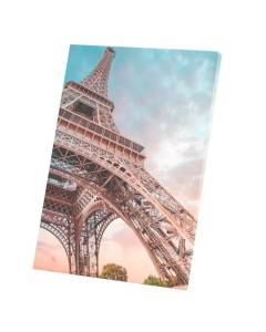 Tableau Décoratif  Tour Eiffel au Coucher du Soleil Photo Paris France Printemps (30 cm x 42 cm)