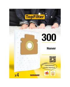 Lot de 4 sacs aspirateur Hoover TopFilter Premium 64300
