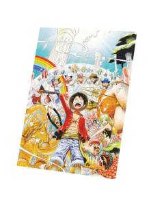 Tableau Décoratif  One Piece Luffy Chez Les Hommes Poissons (40 cm x 54 cm)