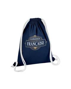 Sac de Gym en Coton Bleu Elégance Française Rétro Décoration Luxe Chic 12 Litres