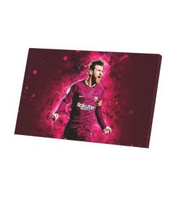 Tableau Décoratif  Leo Messi Barcelone Football Star Celebration Artwork (48 cm x 30 cm)