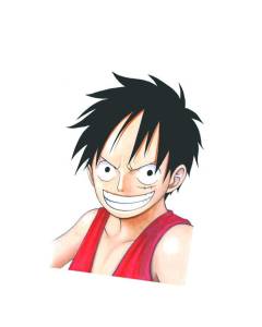 Tableau Décoratif  One Piece Luffy No Hat Manga Anime (40 cm x 58 cm)