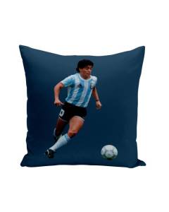 Housse de Coussin Bleu 40x40 cm Diego Maradona 10 Argentine Football Dribble
