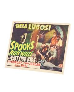 Tableau Décoratif  Vieille Affiche Anglaise de Film Spook Run Wild Rétro Poster Cinéma Vintage  (78 cm x 60 cm)