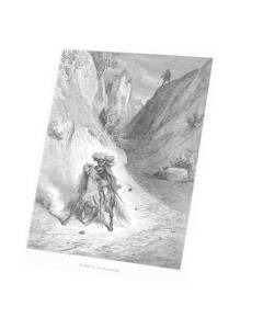 Tableau Décoratif  Le Lion Et Le Moucheron Fable LaFontaine Gustave Dore Gravure (30 cm x 39 cm)