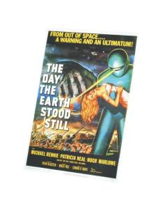 Tableau Décoratif  Vieille Affiche Anglaise de Film The Day the Earth Stood Still Rétro Poster Cinéma Vintage 1  (30 cm x 44 cm)