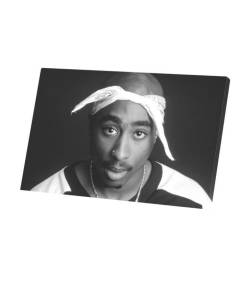 Tableau Décoratif  Tupac Shakur Portrait Rapper Rap Hip Hop Legend Vintage (64 cm x 40 cm)