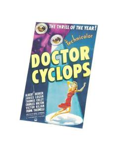 Tableau Décoratif  Vieille Affiche Anglaise de Film Docteur Cyclops Rétro Poster Cinéma Vintage  (60 cm x 90 cm)