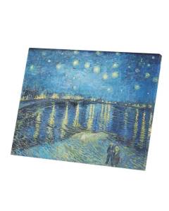 Tableau Décoratif  Vincent van Gogh Nuit Etoilée sur le Rhone Peinture Art (52 cm x 40 cm)