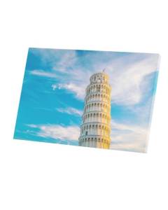 Tableau Décoratif  Tour de Pise Monument Italie Patrimoine Mondial (45 cm x 30 cm)