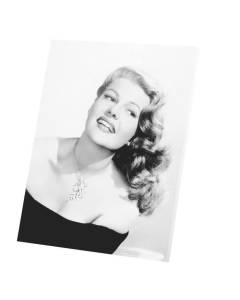 Tableau Décoratif  Photo de Star Célébrité Rita Haywoth Actrice Vieux Cinéma Original 3  (40 cm x 52 cm)