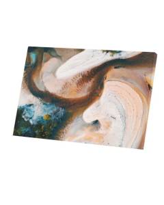 Tableau Décoratif  Paysage Abstrait Nature Riviere Sable Arbre (45 cm x 30 cm)