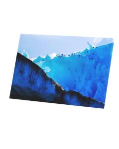 Tableau Décoratif  Groupe d'Oiseaux sur la Banquise Iceberg (45 cm x 30 cm)