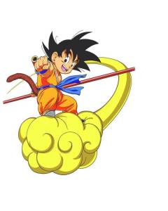 Tableau Décoratif  Dragon Ball Goku Kinto Dbz Manga Sayan (60 cm x 65 cm)