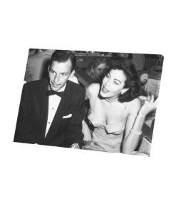Tableau Décoratif  Photo de Stars Célébrités Ava Gardner et Frank Sinatra Acteurs Vieux Cinéma Original 3  (90 cm x 60 cm)