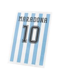 Tableau Décoratif  Maradona 10 Maillot Argentine Football (40 cm x 56 cm)