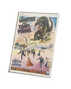 Tableau Décoratif  Vieille Affiche Française de Film le Monstre des Temps Perdus Rétro Poster Cinéma Vintage  (60 cm x 84 cm)