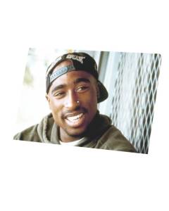 Tableau Décoratif  Tupac Shakur Rapper Rap Hip Hop Legend 90's (45 cm x 30 cm)