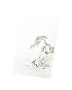 Tableau Décoratif  Estampe Japonaise 3 Arbre au Bord de l'Eau Art Délicat Original Vintage  (40 cm x 61 cm)
