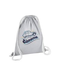 Sac de Gym en Coton Gris En voiture Simone Humour Voiture Vieux 12 Litres