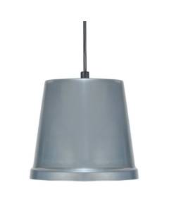 TOSEL Suspension 1 lumière - luminaire intérieur - acier taupe - Style inspiration nordique - H74cm L15cm P15cm