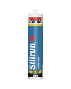 Silirub S - Mastic silicone sanitaire - Soudal - 310 ml Transparent