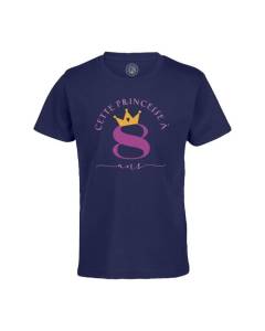 T-shirt Enfant Bleu Cette Princesse À 8 AnsAnniversaire Celebration Enfant Cadeau