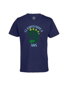 T-shirt Enfant Bleu Ce Dinosaure À 9 Ans Anniversaire Celebration Enfant Cadeau